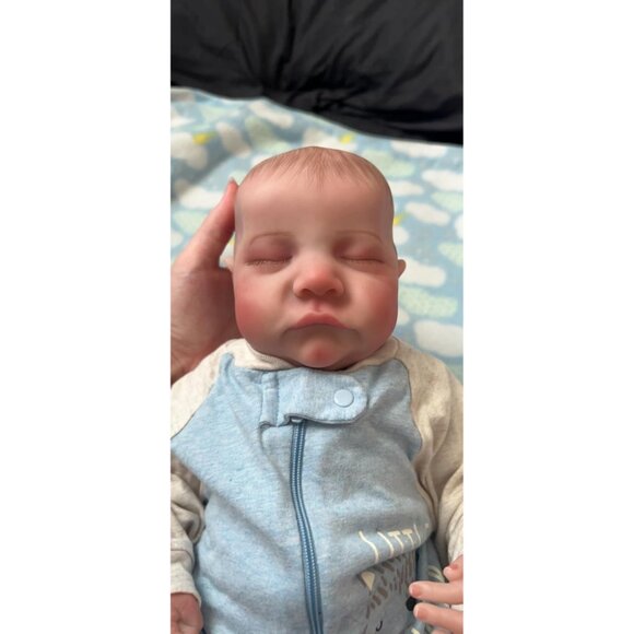 🆕18nch Soft Cloth Body Newborn Baby Doll Poseable Limbs Closed Eyes Doll Boy - Picture 4 of 10